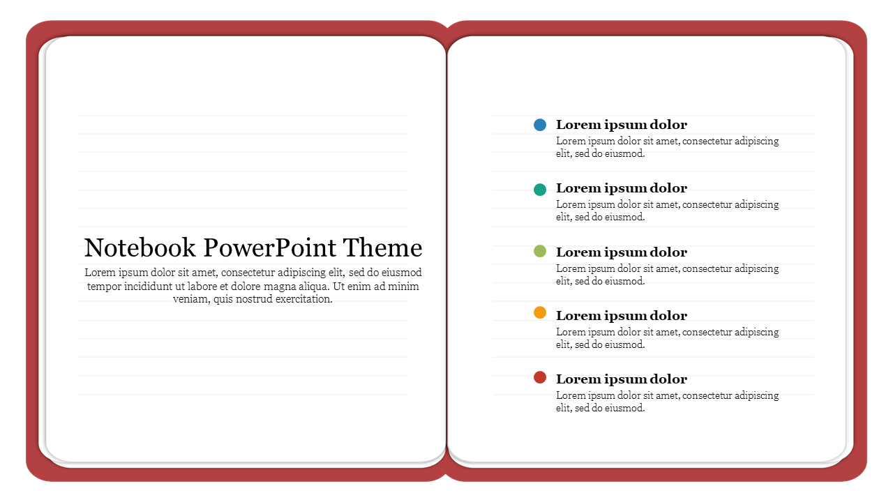 Notebook PowerPoint Theme